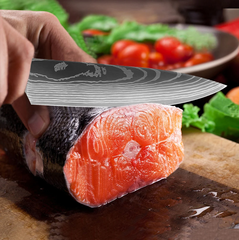 Faca Chef 8” Classic Elegance Acabamento em Aço-Damasco