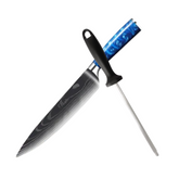 Faca Chef 8" Royal Elegance Acabamento Aço-Damasco